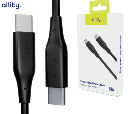 ALLITY AUC-02 crni silikonski USB-C kabel