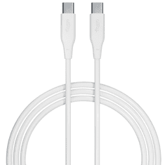 Allity ALLITY AUC-02 podatkovni kabel USB-C na USB-C, 60W, 1m, silikonski, bijeli