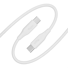 Allity ALLITY AUC-02 podatkovni kabel USB-C na USB-C, 60W, 1m, silikonski, bijeli