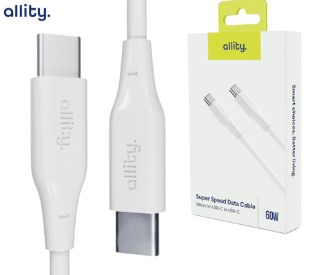 ALLITY AUC-02 bijeli silikonski USB-C kabel