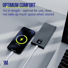 Allity ALLITY AUC-02 podatkovni kabel USB-C na USB-C, 60W, 1m, silikonski, bijeli