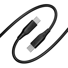 Allity AUC-02 kabel, USB-C na USB-C, 100 W, 200 cm, silikonski, crni