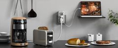 Tessan 328 produžni kabel, 2x utičnica, 3x USB-A, 1x USB-C (TS-328)