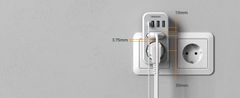 Tessan 328 produžni kabel, 2x utičnica, 3x USB-A, 1x USB-C (TS-328)