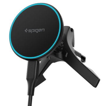 Spigen EV15MAQ Essential MagSafe bežični auto punjač, crni (ACP10513)