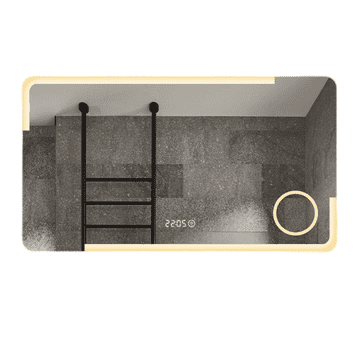 S6 Steklarstvo Šest LED ogledalo S62A, 120x60cm sa povečalom