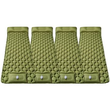 HOME & MARKER® Samonapuhljiva podloga za kampiranje, ultralaka, sklopiva (4 kom) | B4UBIMAT