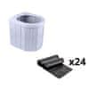HOME & MARKER® Prijenosni sklopivi WC za kampiranje, bez mirisa | POTTYMATE + Komplet vrećica WCBAGS | POTTYBAGS