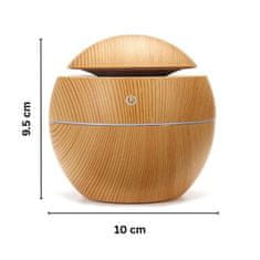 Netscroll LED ovlaživač zraka i aroma difuzor eteričnih ulja s ambijentalnim svjetlom za opuštajuću atmosferu, Diffuser.