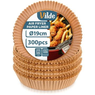 Vilde Okrugli papirnati uložak za fritezu na vrući zrak 19 cm 300 kom.
