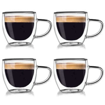 Orion Dvoslojne termo čaše za espresso DOUBLE 100 ml 4 kom.
