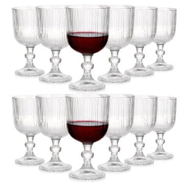 Vilde Čaše za vino staklene 340 ml, 12 komada