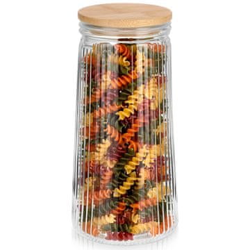 Vilde Staklena posuda za rastresite proizvode s poklopcem i zatvaračem 1,4 l