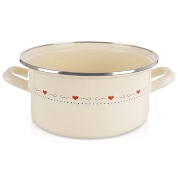 Artemis Tradicionalni emajlirani lonac za kuhanje za plin i indukciju 24 cm 4 l
