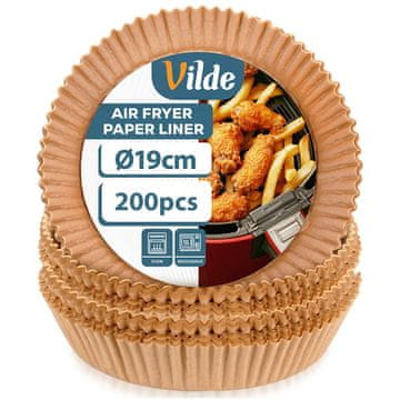 Vilde Okrugli papirnati uložak za fritezu na vrući zrak 19 cm 200 kom.