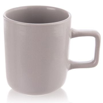 Artemis Keramička šalica za kavu, čaj, tople i hladne napitke, siva, 380 ml