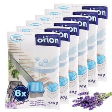 Orion Uložak za upijanje vlage, granule lavande, ULTRA FRESH, 450 g, 6 kom.