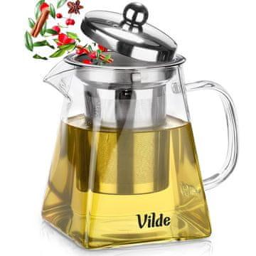 Vilde Čajnik od toplinski otpornog stakla s infuzerom 490 ml