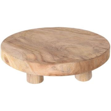 HOMESTYLING Drvena daska za posluživanje na nogicama, 30 cm