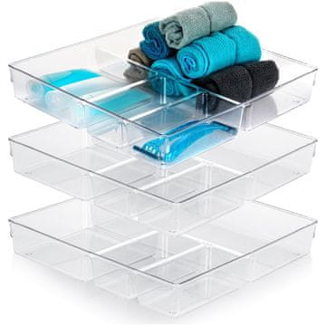 Vilde Organizator ladica s pretincima 31x31x5,5 cm 3 kom.