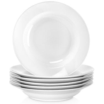 Orion Porculanski tanjur Mona za glavno jelo, dubki, 24,5 cm, 350 ml, 6 kom.
