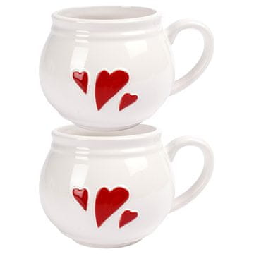 Orion Keramički šalica srce 430 ml 2 komada