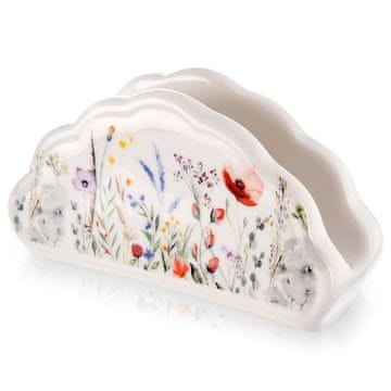 Artemis Serwetnik Porcelanowy Stojak na Serwetki Papierowe Chusteczki Stół Maki