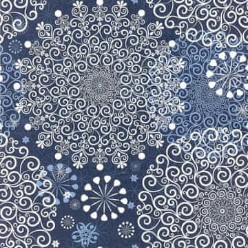 Nikcorp Samoljepljiva tapeta mandala, tamnoplava, 44,5 cm x 7 m, vodootporna vinilna folija za uređenje zidova i namještaja
