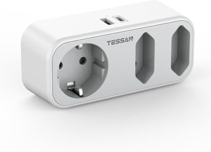 Tessan TS-324-C zidni adapter s USB priključcima