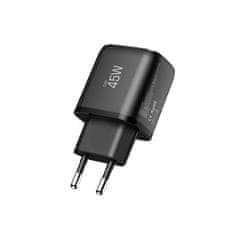 Tech-protect NCA45W GaN punjač USB / USB-C 45W PD QC + kabel USB-C, crno