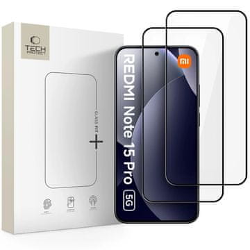 Tech-protect Glass Fit 2x zaštitno staklo za Xiaomi Redmi Note 15 Pro 5G, crno