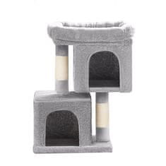 Songmics Penjalica za mačke 40x30x65 cm siva