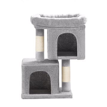 Songmics Penjalica za mačke 40x30x65 cm siva