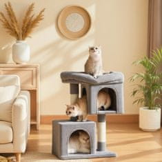 Songmics Penjalica za mačke 40x30x65 cm siva