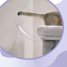 Songmics Penjalica za mačke 40x30x65 cm siva