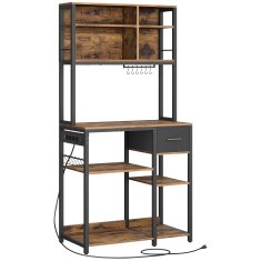 Songmics Kuhinjska polica 40x80x1802 cm smeđa