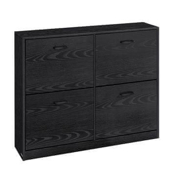 Songmics Ormarić za cipele 24x1055x827 cm crna