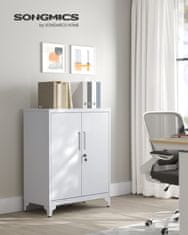 Songmics Ormarić za pohranu 80x40x90 cm siva
