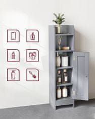 Songmics Kupaonska ormarić 20x18x80 cm Bijela