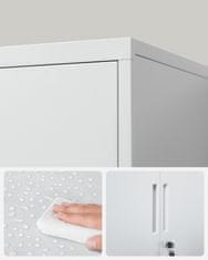 Songmics Ormarić za pohranu 80x40x90 cm siva