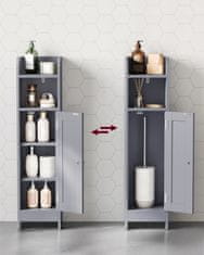 Songmics Kupaonska ormarić 20x18x80 cm Bijela