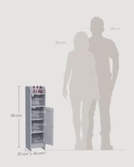 Songmics Kupaonska ormarić 20x18x80 cm Bijela