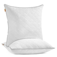 Songmics Jastuk za krevet set od 2 80x80x18 cm bijela