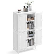 Songmics Kupaonska ormarić 30x60x110 cm Bijela