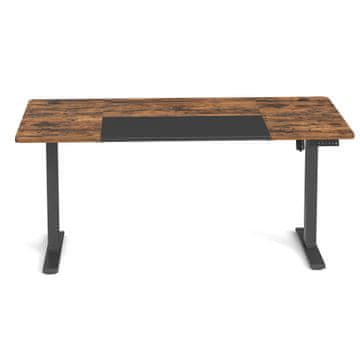 Songmics Stol za stajanje električno podesiva visina 160x70x72-120 cm smeđa crna