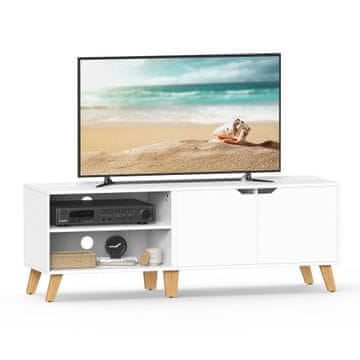Songmics TV ormarić 140x40x45 cm bijela