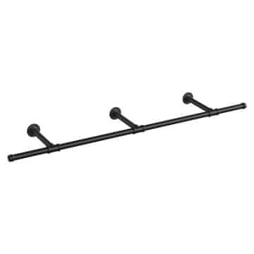 Songmics Vješalica za odjeću zidna 170x30x7 cm crna