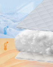 Songmics Jastuk za krevet set od 2 80x80x18 cm bijela