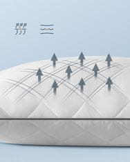 Songmics Jastuk za krevet set od 2 80x80x18 cm bijela