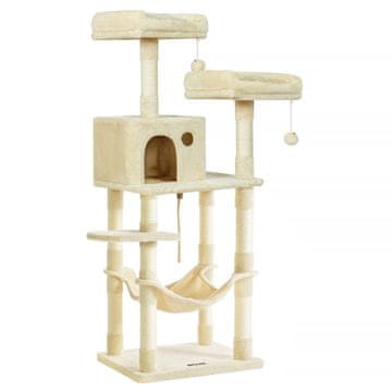 Songmics Stablo za mačke 143x55x45 cm bež